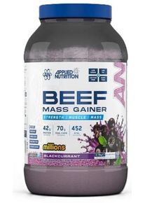 Applied Nutrition Beef Mass Gainer, 3130 g Dose, Millions Blackcurrant