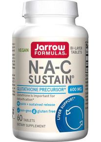 Jarrow Formulas N-A-C Sustain - 600 mg, 60 Tabletten