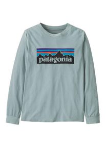 Patagonia Kid's L/S P-6 Logo T-Shirt Jumper Kids (L, turquoise)