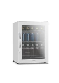 Klarstein Chladnička na nápoje Beersafe se zrcadlovými skleněnými dveřmi | 64 x 48 cm | 85 W | 60 litrů | Bílá