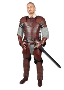Set completo di armatura in pelle - Mercenario