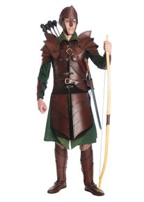 Set completo di armatura in pelle - Guerriero elfo