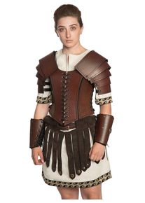 Set completo di armatura in pelle - Gladiatrice