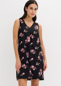 Kr&aacute;tk&aacute; nočn&iacute; ko&scaron;ile z měkk&eacute; visk&oacute;zov&eacute; směsi | Čern&aacute; | Vel. 36/38 (S) | visk&oacute;za| bonprix