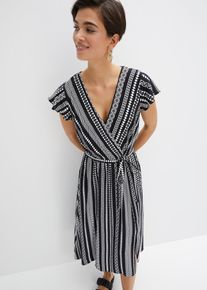 Midi šaty z udržitelné viskózy | Černá | Vel. 36 | viskóza| bonprix