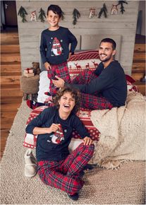 Dětsk&eacute; pyžamo z čist&eacute; organick&eacute; bavlny (2d&iacute;ln&aacute; souprava) | Modr&aacute; | Vel. 128/134 | bonprix