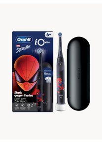 Oral-B Sada elektrick&eacute;ho zubn&iacute;ho kart&aacute;čku iO Kids 6+ Spiderman, 4 d&iacute;ly Čern&aacute;, Červen&aacute; &Scaron; 3 cm, V 18 cm