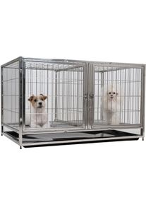 Groom-X Wartezwinger, Edelstahl, 110x72x64cm