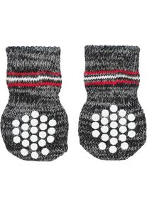 Trixie Anti-Rutsch Hundesocken, 2 St&uuml;ck, grau, M&ndash;L