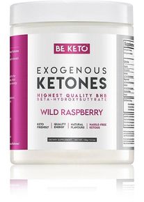 BeKeto Exogene Ketone, 150 g Dose, Wild Raspberry