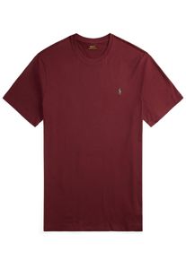Velk&eacute; Velikosti - Polo Ralph Lauren - Tričko s kontrastn&iacute; v&yacute;&scaron;ivkou hr&aacute;če p&oacute;la - XXL - Bourdeaux