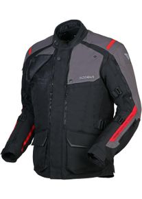 Modeka Varus, textile jacket waterproof , color: Black/Dark Grey , size: 3XL