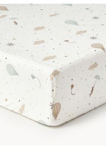 Cam Cam Copenhagen Nap&iacute;nac&iacute; prostěradlo z organick&eacute; bavlny Dreamland B&iacute;l&aacute;, Barevn&aacute; Bavlna, Organick&aacute; bavlna &Scaron; 70 cm, D 140 cm, V 15 cm