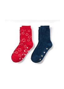 Tchibo - Měkoučk&eacute; dětsk&eacute; ponožky - pro ženy - vel. 35-38 - barva: modr&aacute;/žak&aacute;r