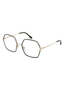Tom Ford FT5615-B unisex brýle | Obruba: čtvercový, kov, hnědá