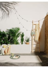 benuta Pop Vnitřní a venkovní běhoun Taissa Krémová 77x240 cm Geometrické,Trendový vzhled