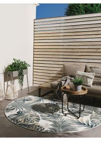 benuta Basic Vnitřn&iacute; a venkovn&iacute; koberec Flora V&iacute;cebarevn&eacute; &oslash; 200 cm kulat&yacute; Rostliny a květiny