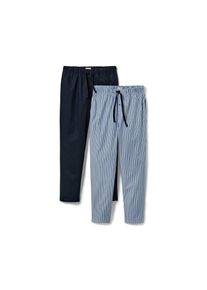 Tchibo - Pyžamové kalhoty - pro muže - vel. XXL 60/62 - barva: modrá/s proužky