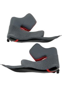 Shoei X-SPR Pro, cheek pads , color: Grey/Black/Red , size: 39 mm