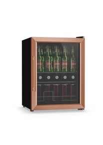 Klarstein Chladnička na nápoje Beersafe se skleněnými dveřmi | 64 x 48 cm | 85 W | 60 litrů | Medová/Černá