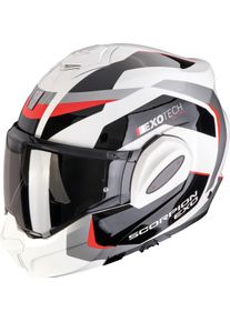 Scorpion EXO-Tech Evo Pro Acuti, modular helmet , color: White/Grey/Black/Red , size: S