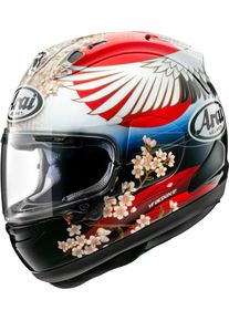 Arai RX-7V Evo Tsubasa, full face helmet , color: White/Red/Gold/Blue , size: L
