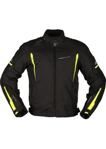 Modeka Aenergy, textile jacket , color: Black/Neon-Yellow , size: 4XL