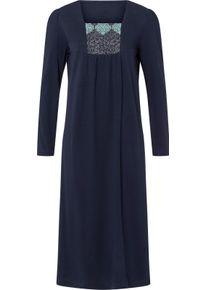 Damske Noční košile s hranatým výstřihem a řasením námořnická modrá ,velikost 48/50