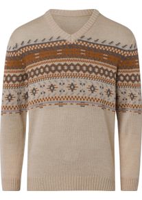 Panske Svetr béžová-vzor ,velikost 50