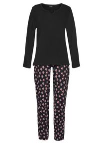 Vivance Ženy Pyžamo světle růžov&aacute; / bord&oacute; / čern&aacute; M