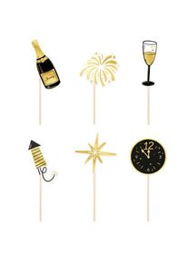 Napichov�tka HNY �erno-zlat� 6ks