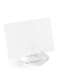 partydeco Dr��ky na jmenovky Diamant transparentn� 10 ks