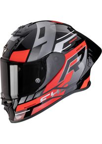 Scorpion EXO-R1 Evo II Air Adrenaline, full face helmet , color: Black/Red/Silver , size: XS
