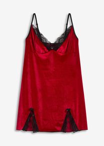 Sametov&eacute; &scaron;aty | Červen&aacute; | Vel. 56/58 (3XL) | bonprix