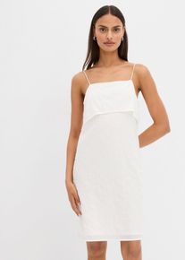 Mini&scaron;aty s kr&aacute;snou pajetkovou v&yacute;&scaron;ivkou | B&iacute;l&aacute; | Vel. 48 | bonprix