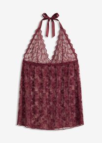 Krajkov&eacute; &scaron;aty s ram&iacute;nkem kolem krku | Červen&aacute; | Vel. 44/46 (L) | bonprix