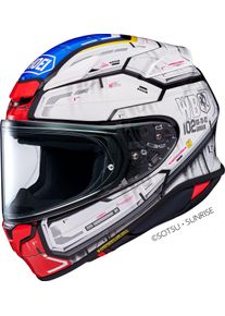 Shoei NXR2 Gundam, full face helmet , color: White/Red/Blue/Black , size: XXS