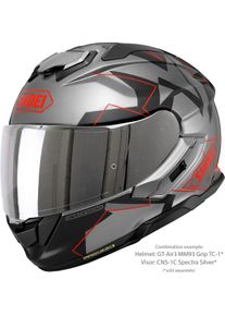 Shoei GT-Air 3 MM93 Collection Grip, full face helmet , color: Grey/Black/Red , size: XS