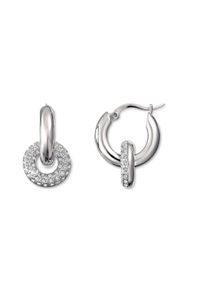 Tchibo - Kreolky Sparkle Donut - barva: bílá