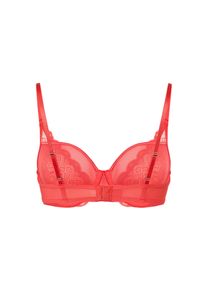 Tchibo - Podprsenka s kosticemi a krajkou - pro ženy - vel. 80C - barva: červen&aacute;
