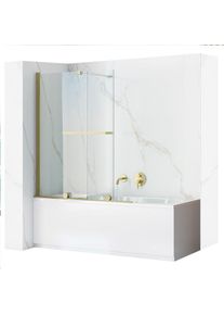 REA Paravan vanový Fabian Gold Brush 100 REA-K6527