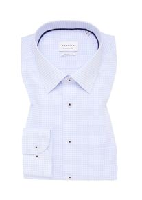 Velk&eacute; Velikosti - Eterna - Žehlic&iacute; ko&scaron;ile z bavlny s kostkovan&yacute;m vzorem, Comfort Fit - 48 - Světle Modr&aacute;