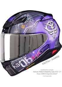 Shoei NXR2 H-Mobility Zaku, full face helmet , color: Purple/Black/White , size: M