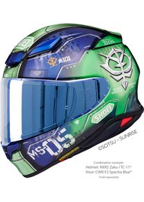 Shoei NXR2 Zaku I, full face helmet , color: Green/Blue/White , size: L
