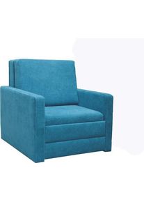 Kasvo Křeslo rozkl&aacute;dac&iacute; TIMEA 80 cm Soro 86 tyrkys