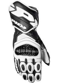Spidi Carbo 7, gloves , color: Black/White , size: XL