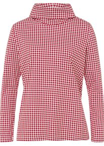 Damske Rol&aacute;k se vzorem pepito b&iacute;l&aacute;-červen&aacute;-potisk ,velikost 46