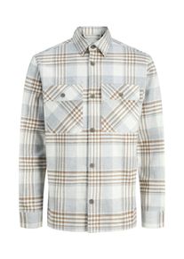 Jack & Jones Velk&eacute; Velikosti - Jack & Jones - Ko&scaron;ile s kostkovan&yacute;m vzorem Glencheck - 6XL - Světle &scaron;ed&aacute;