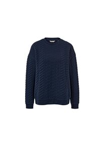 Tchibo - Mikina s cop&aacute;nkov&yacute;m vzorem - pro ženy - vel. XL 48/50 - barva: modr&aacute;/žak&aacute;r