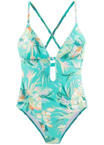 Venice Beach Ženy Plavky světle b&eacute;žov&aacute; / tyrkysov&aacute; / nefritov&aacute; 38